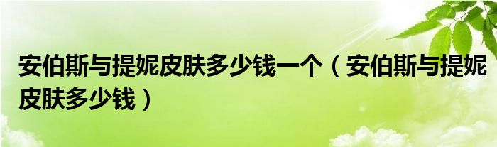 安伯斯与提妮皮肤多少钱一个（安伯斯与提妮皮肤多少钱）